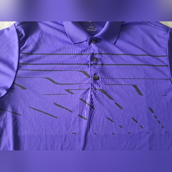 Adidas Golf Polo Shirt – Purple ClimaCool - Picture 4 of 5